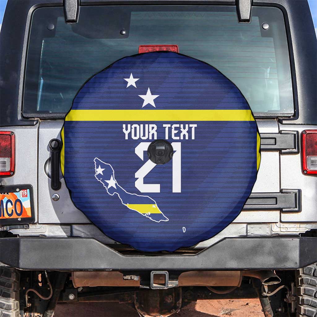 Personalized Curacao Sailboat Spare Tire Cover Tropical Beach Sunset