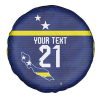 Personalized Curacao Sailboat Spare Tire Cover Tropical Beach Sunset