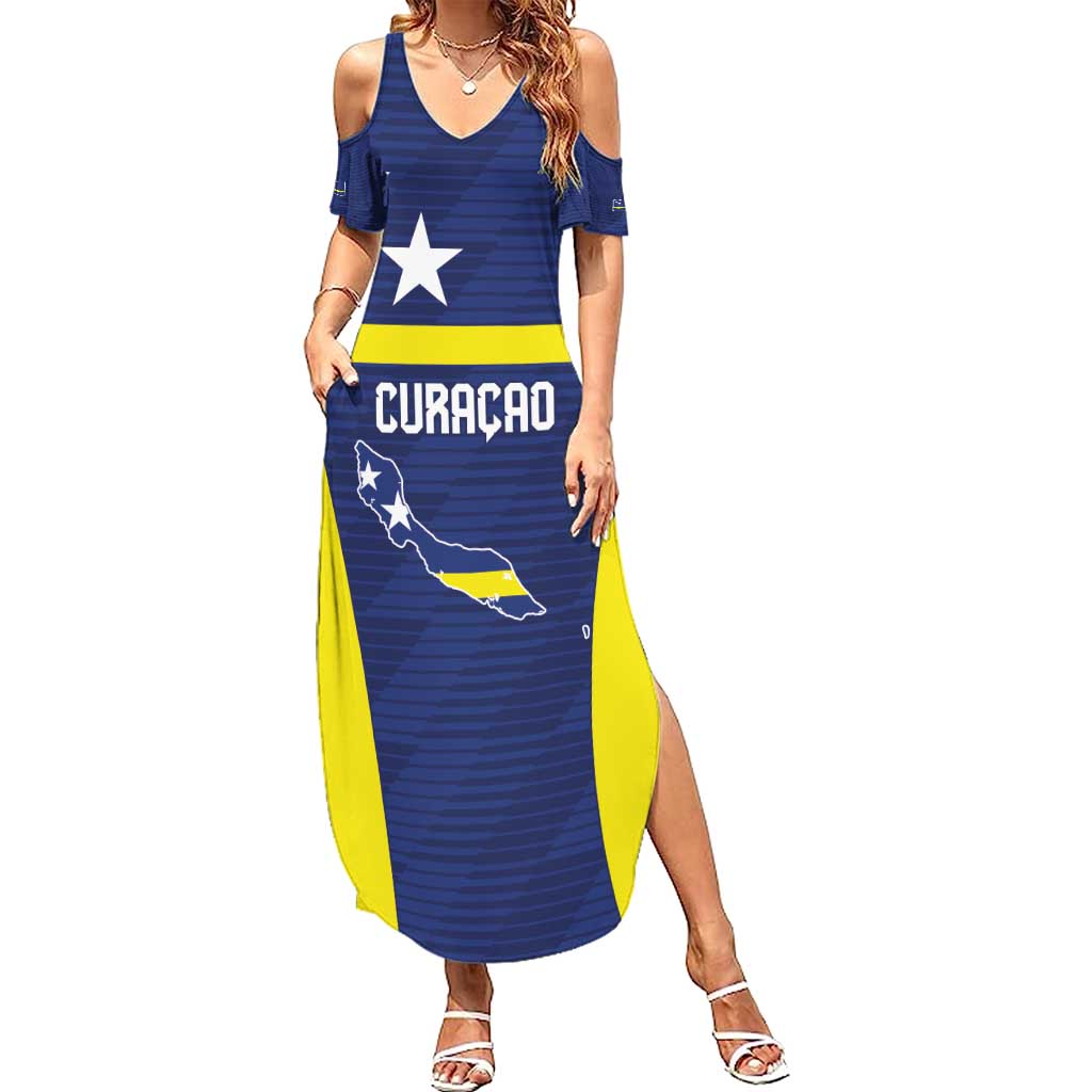 Personalized Curacao Sailboat Summer Maxi Dress Tropical Beach Sunset