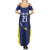 Personalized Curacao Sailboat Summer Maxi Dress Tropical Beach Sunset