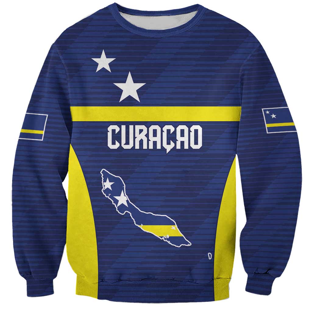 Personalized Curacao Sailboat Sweatshirt Tropical Beach Sunset