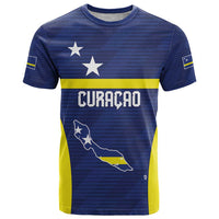 Personalized Curacao Sailboat T Shirt Tropical Beach Sunset