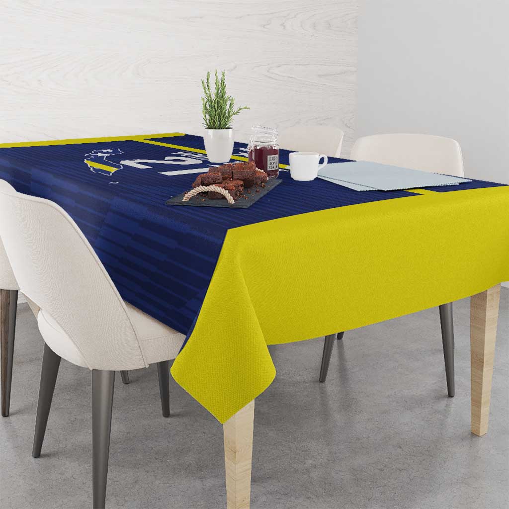 Personalized Curacao Sailboat Tablecloth Tropical Beach Sunset