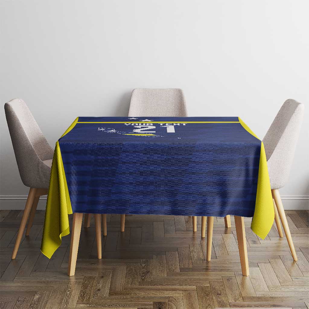 Personalized Curacao Sailboat Tablecloth Tropical Beach Sunset