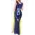Personalized Curacao Sailboat Tank Maxi Dress Tropical Beach Sunset