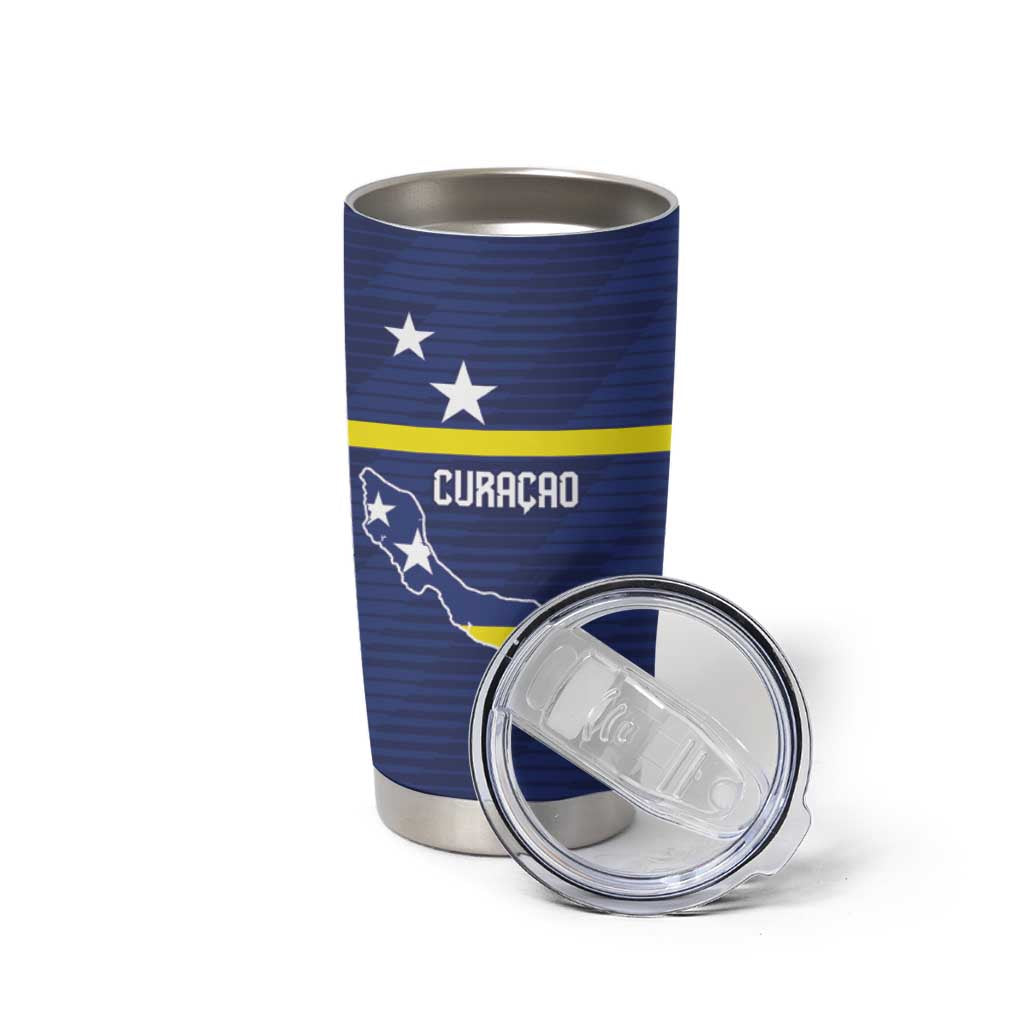 Personalized Curacao Sailboat Tumbler Cup Tropical Beach Sunset