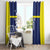 Personalized Curacao Sailboat Window Curtain Tropical Beach Sunset