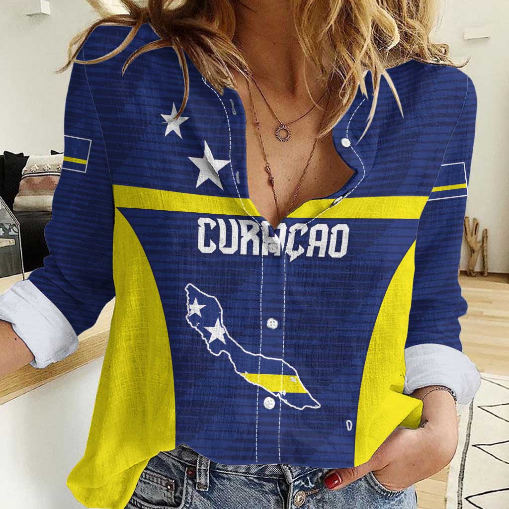 Personalized Curacao Sailboat Women Casual Shirt Tropical Beach Sunset