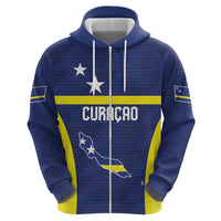 Personalized Curacao Sailboat Zip Hoodie Tropical Beach Sunset