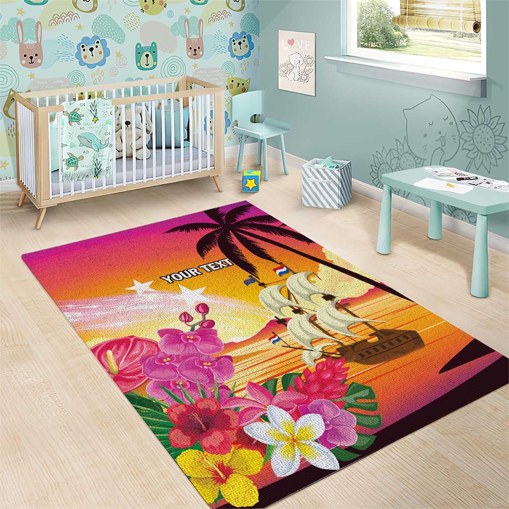 Curacao Football Custom Area Rug Come On La Familia Azul