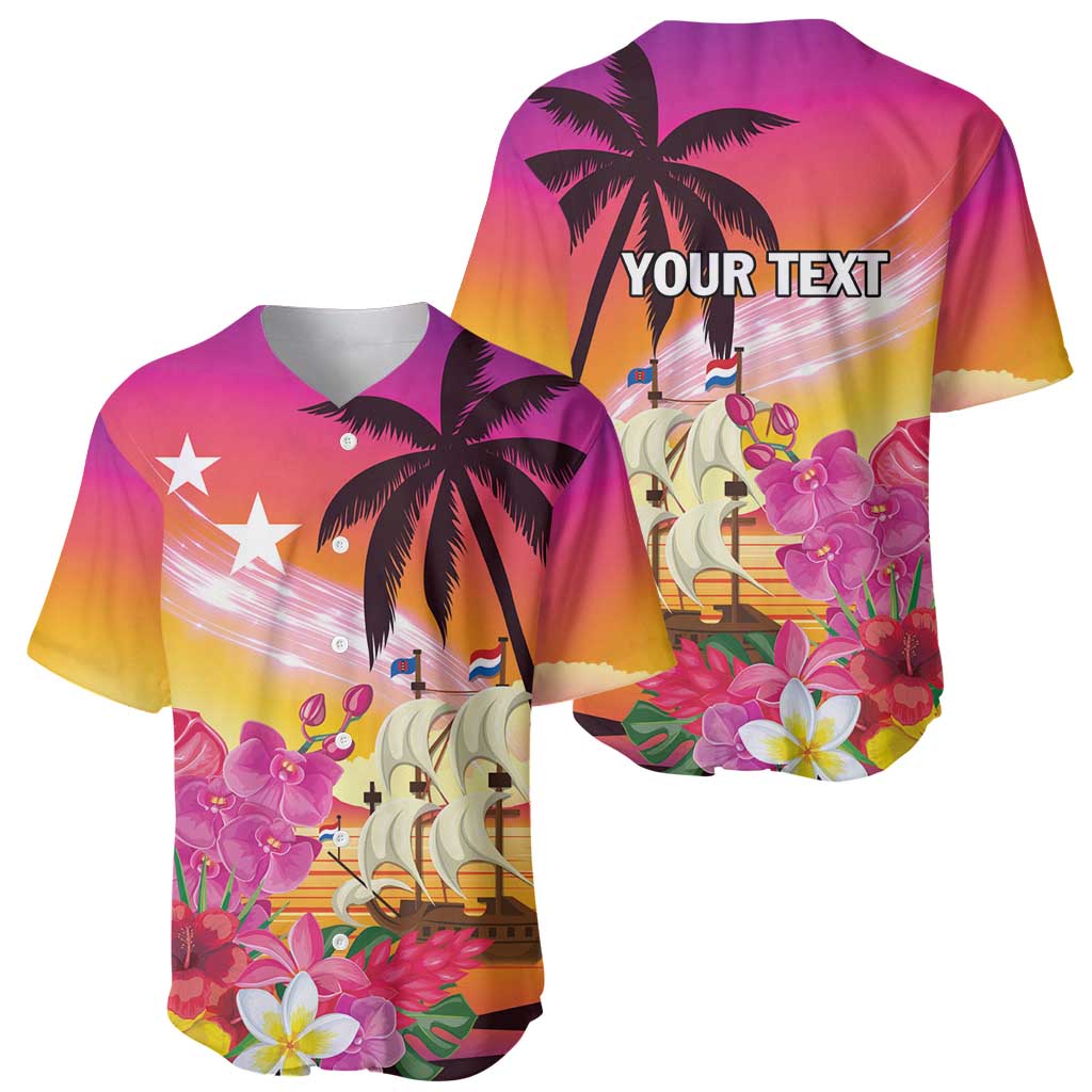 Curacao Football Custom Baseball Jersey Come On La Familia Azul