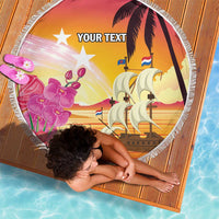 Curacao Football Custom Beach Blanket Come On La Familia Azul