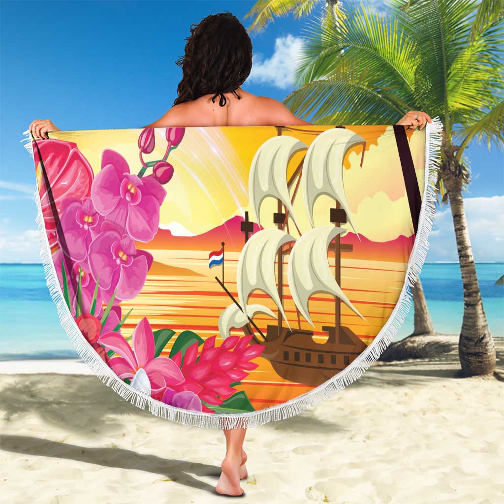 Curacao Football Custom Beach Blanket Come On La Familia Azul