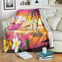 Curacao Football Custom Blanket Come On La Familia Azul