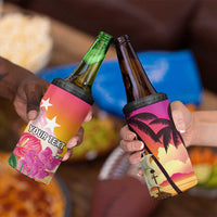 Curacao Football Custom 4 in 1 Can Cooler Tumbler Come On La Familia Azul