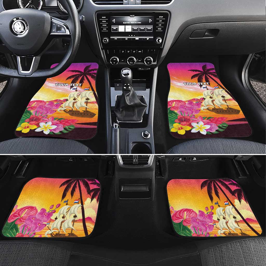 Curacao Football Custom Car Mats Come On La Familia Azul