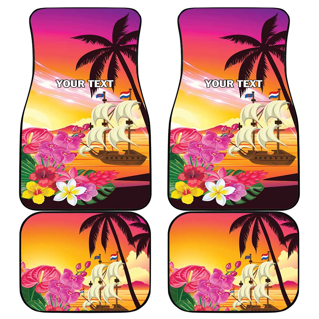 Curacao Football Custom Car Mats Come On La Familia Azul