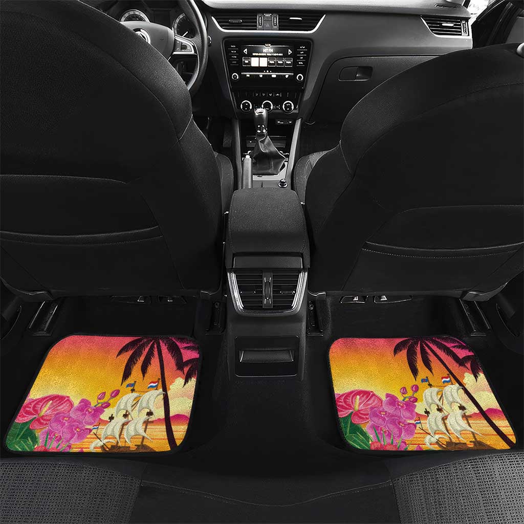 Curacao Football Custom Car Mats Come On La Familia Azul