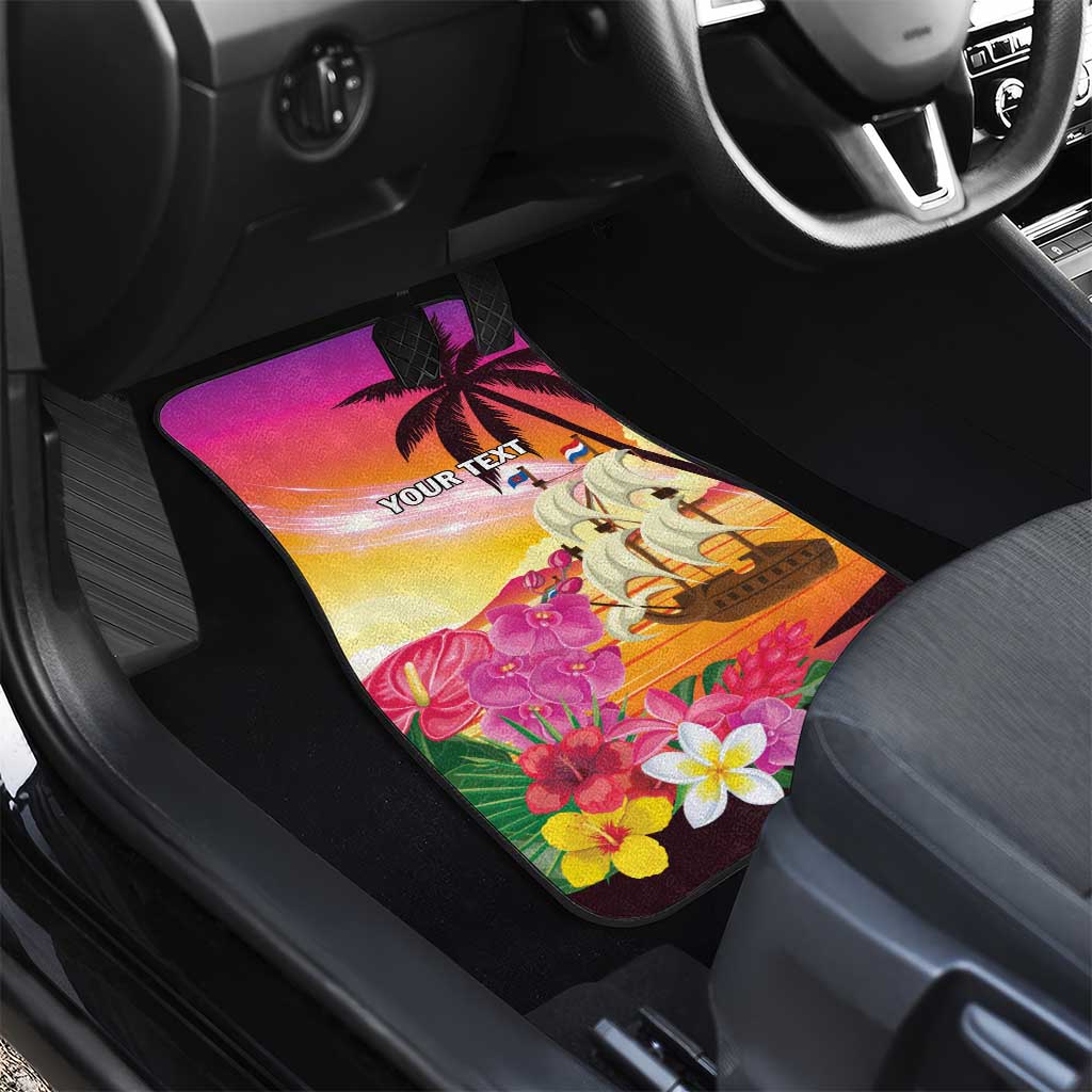 Curacao Football Custom Car Mats Come On La Familia Azul