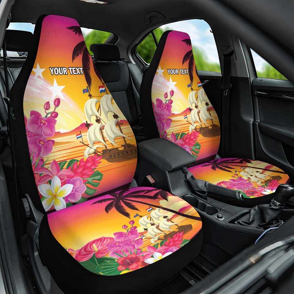 Curacao Football Custom Car Seat Cover Come On La Familia Azul