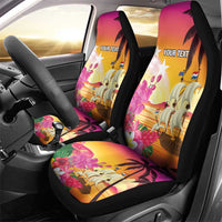 Curacao Football Custom Car Seat Cover Come On La Familia Azul