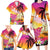 Curacao Football Custom Family Matching Long Sleeve Bodycon Dress and Hawaiian Shirt Come On La Familia Azul