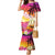 Curacao Football Custom Family Matching Mermaid Dress and Hawaiian Shirt Come On La Familia Azul