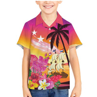 Curacao Football Custom Family Matching Mermaid Dress and Hawaiian Shirt Come On La Familia Azul