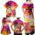 Curacao Football Custom Family Matching Off Shoulder Maxi Dress and Hawaiian Shirt Come On La Familia Azul