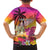 Curacao Football Custom Family Matching Puletasi and Hawaiian Shirt Come On La Familia Azul