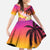 Curacao Football Custom Family Matching Puletasi and Hawaiian Shirt Come On La Familia Azul