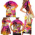 Curacao Football Custom Family Matching Short Sleeve Bodycon Dress and Hawaiian Shirt Come On La Familia Azul
