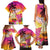 Curacao Football Custom Family Matching Tank Maxi Dress and Hawaiian Shirt Come On La Familia Azul
