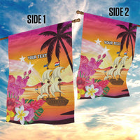 Curacao Football Custom Garden Flag Come On La Familia Azul