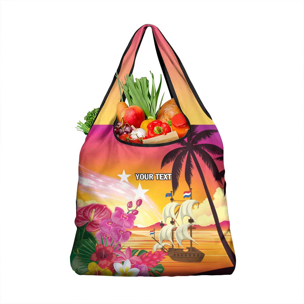 Curacao Football Custom Grocery Bag Come On La Familia Azul