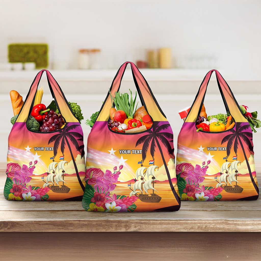 Curacao Football Custom Grocery Bag Come On La Familia Azul