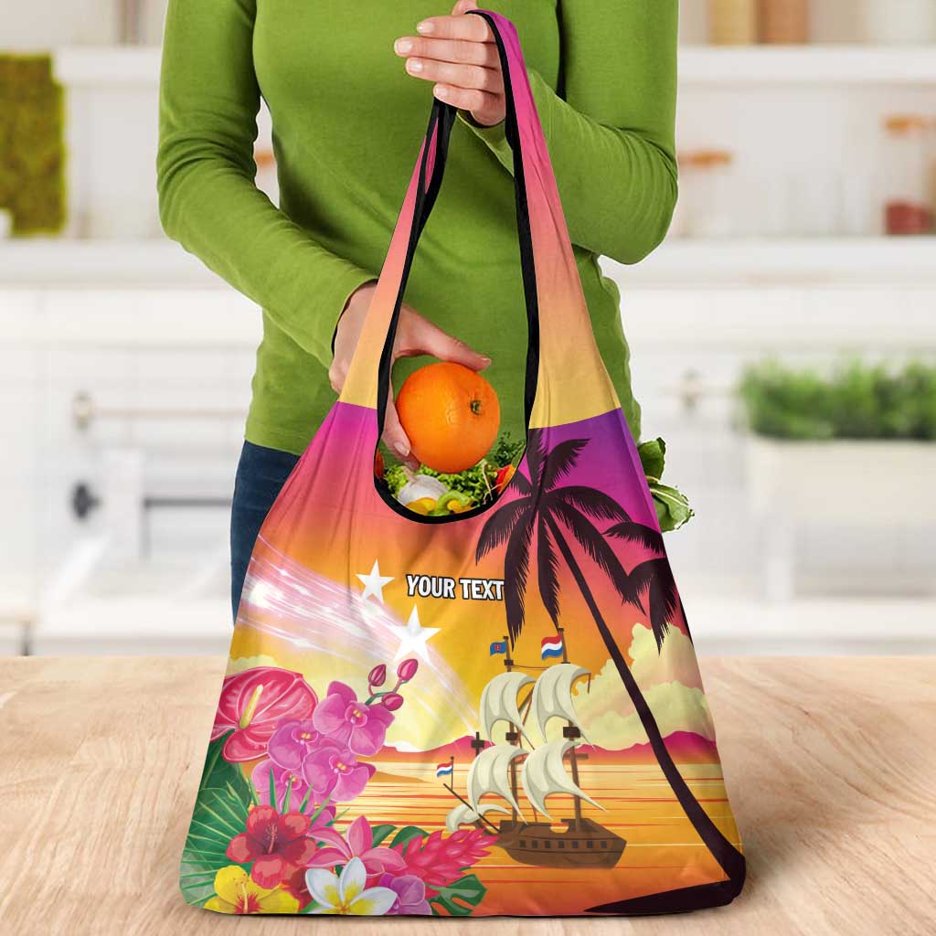 Curacao Football Custom Grocery Bag Come On La Familia Azul