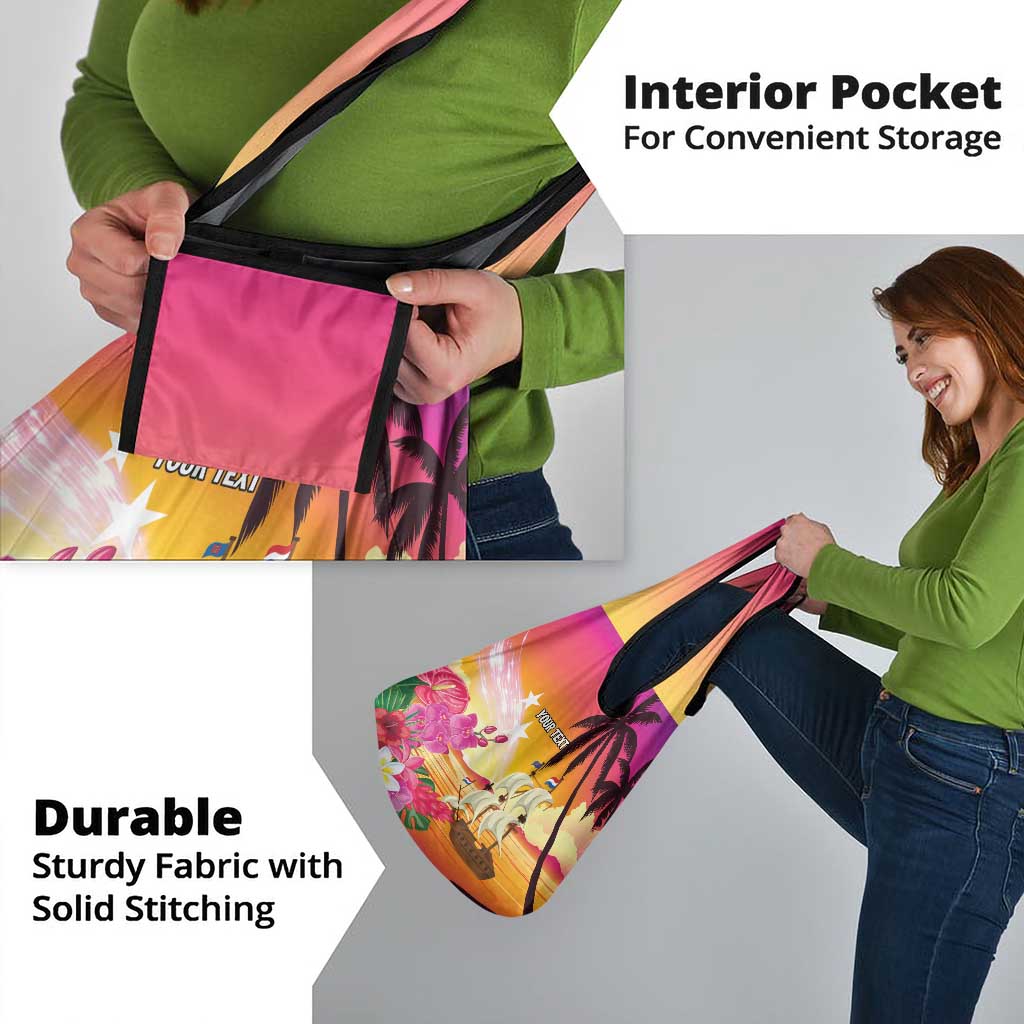 Curacao Football Custom Grocery Bag Come On La Familia Azul