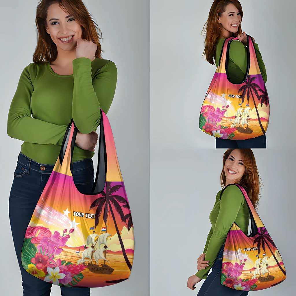 Curacao Football Custom Grocery Bag Come On La Familia Azul