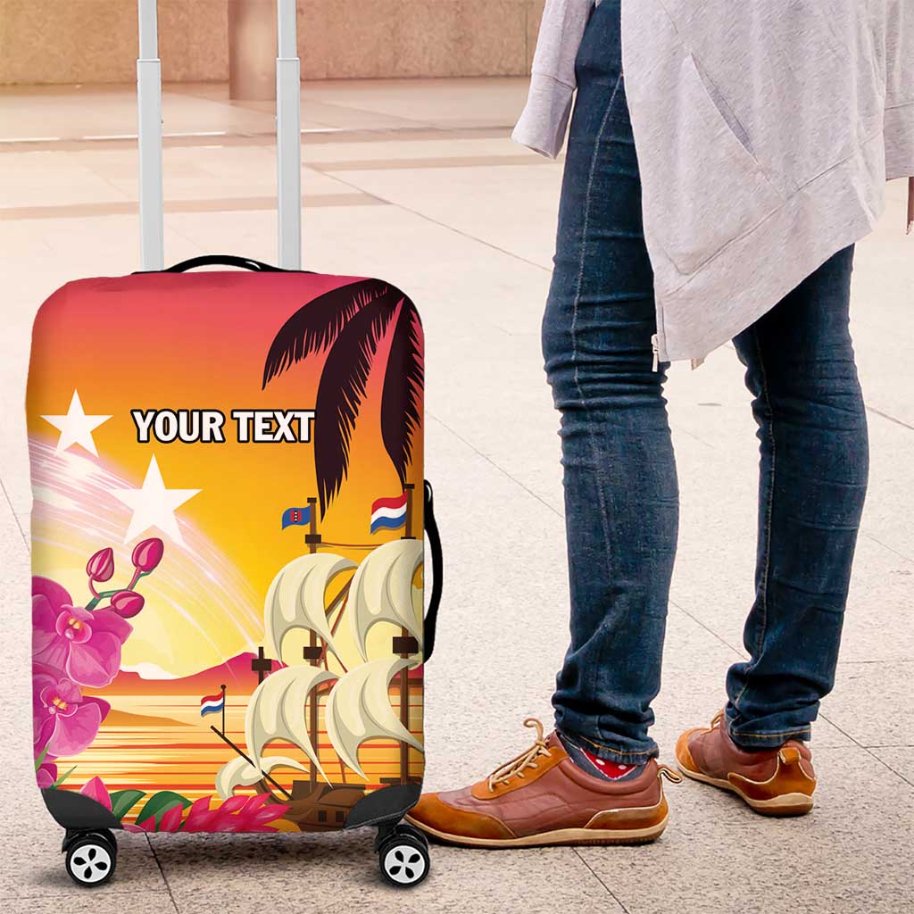 Curacao Football Custom Luggage Cover Come On La Familia Azul