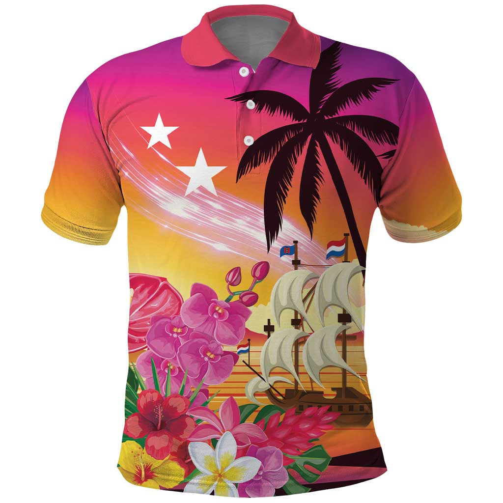 Curacao Football Custom Polo Shirt Come On La Familia Azul