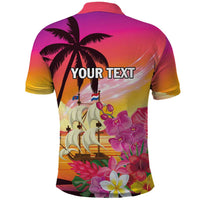 Curacao Football Custom Polo Shirt Come On La Familia Azul