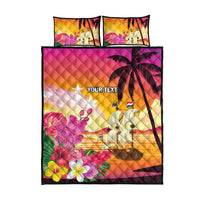 Curacao Football Custom Quilt Bed Set Come On La Familia Azul