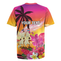 Curacao Football Custom Rugby Jersey Come On La Familia Azul