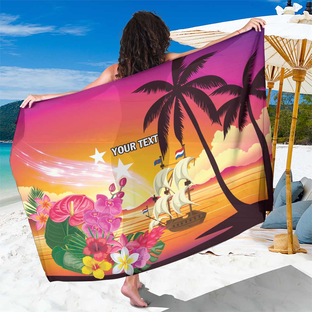 Curacao Football Custom Sarong Come On La Familia Azul