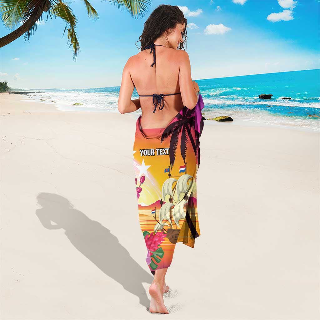 Curacao Football Custom Sarong Come On La Familia Azul