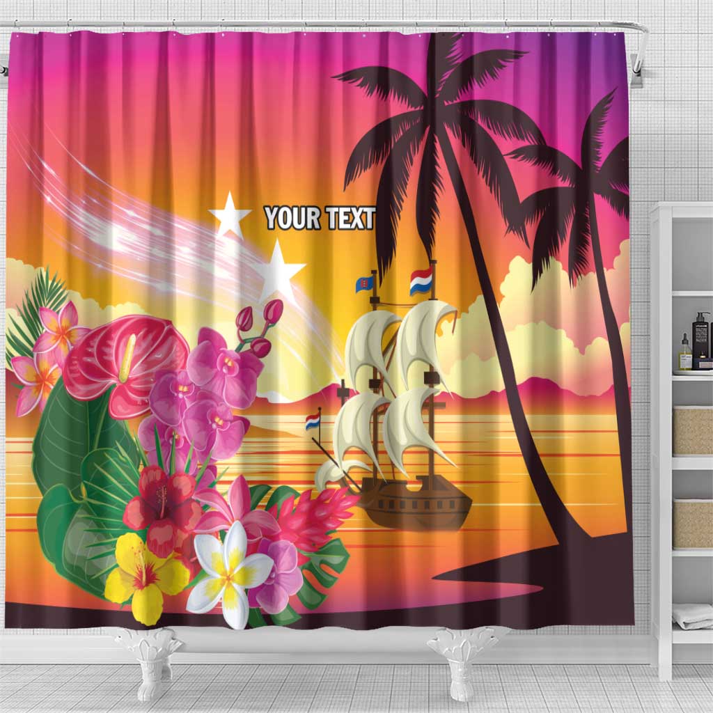 Curacao Football Custom Shower Curtain Come On La Familia Azul