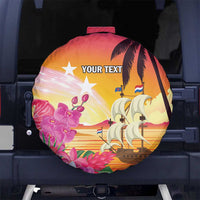Curacao Football Custom Spare Tire Cover Come On La Familia Azul