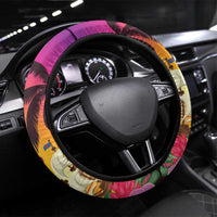 Curacao Football Steering Wheel Cover Come On La Familia Azul