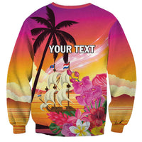 Curacao Football Custom Sweatshirt Come On La Familia Azul